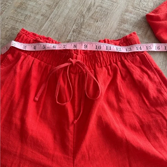 Red Sleeveless Top and Pants Set - Picture 4 of 5